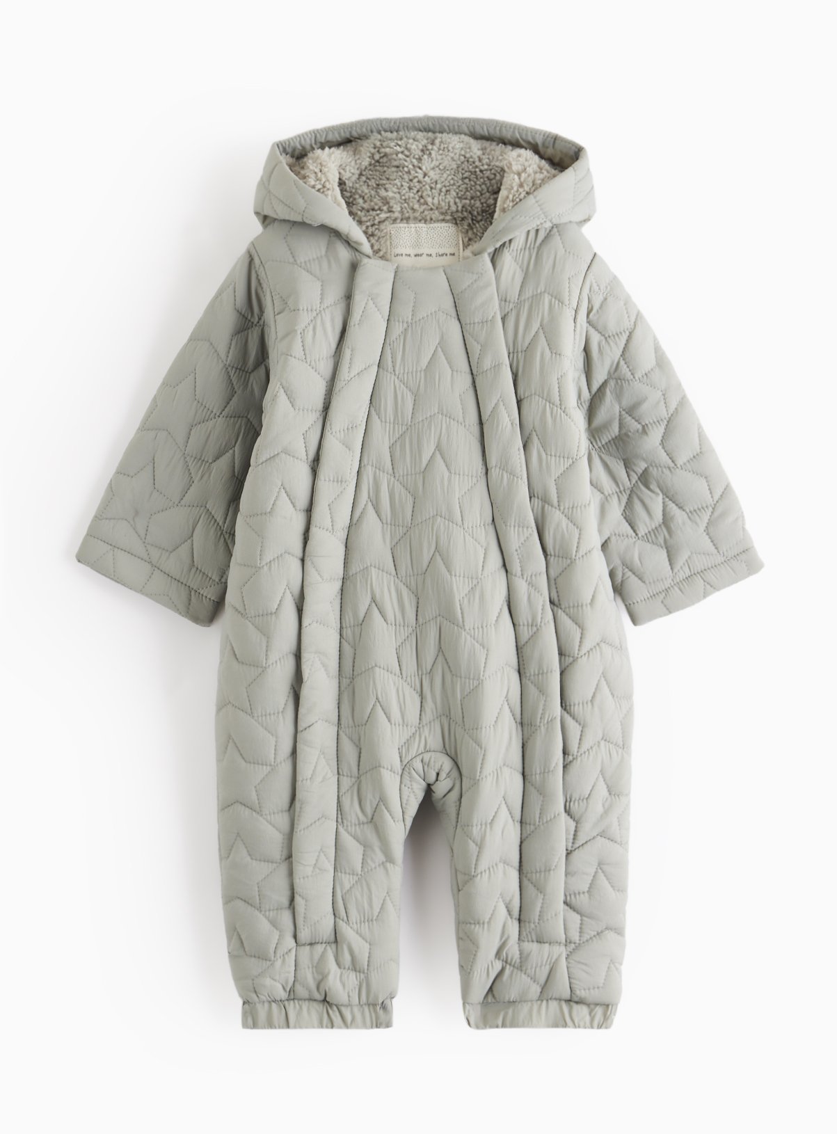 Blue Blue Grey Star Quilted Fleece Lined Snowsuit - Tu by Sainsbury's