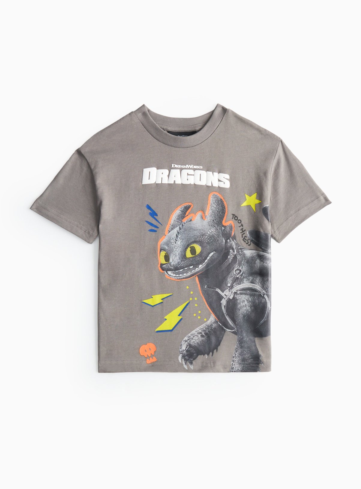 Grey Grey How To Train Your Dragon T-Shirt (1 Year) - How to train your dragon by Sainsbury's