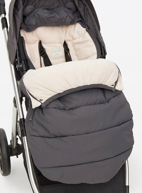 Plain Charcoal Footmuff One Size
