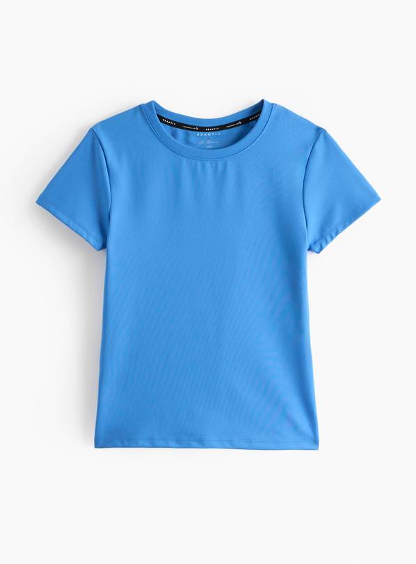 REAKTIV Blue Fitted Short Sleeve Top M