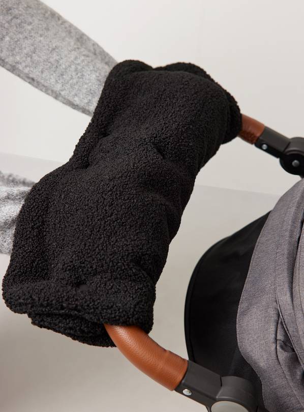Black Borg Fleece Pram Hand Muff One Size