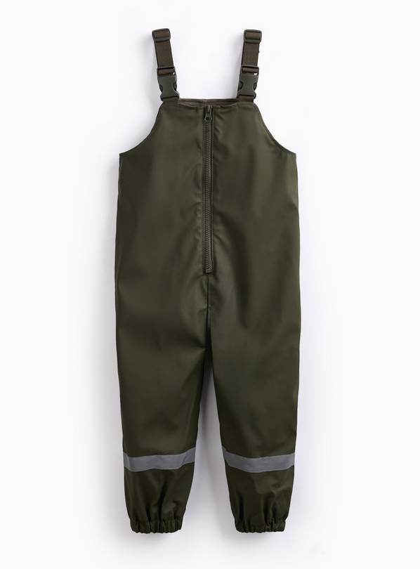 Charcoal Co-ord Rubber Salopettes 3-4 years