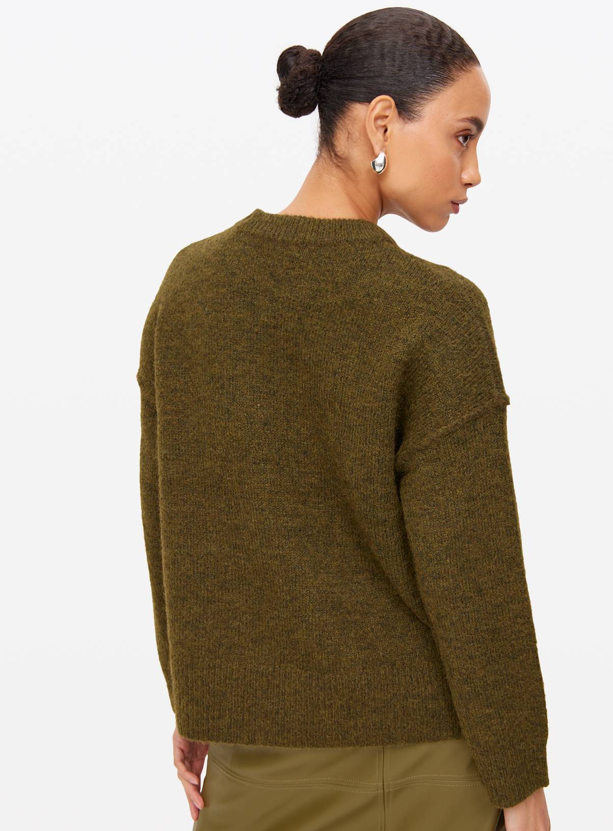 Green Relaxed Crew Neck Jumper 12 - Image 4