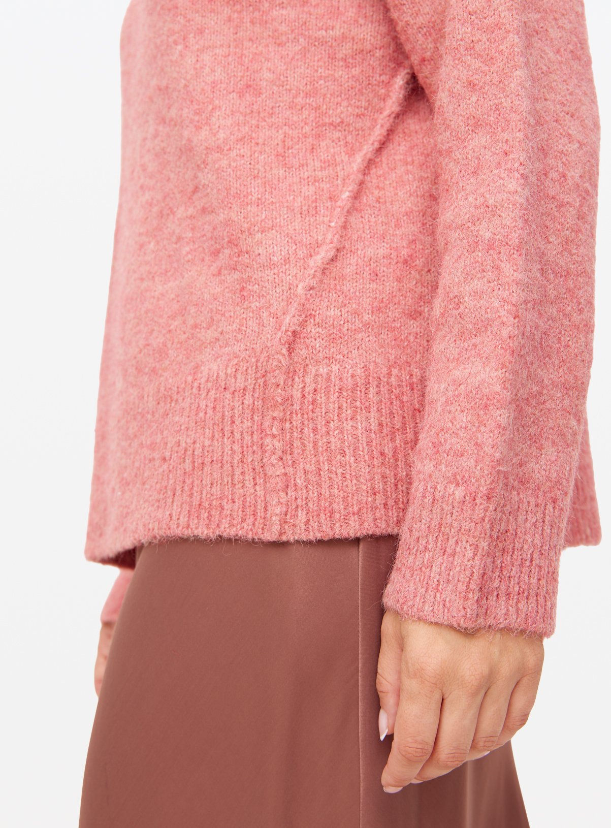 Pink Relaxed Crew Neck Jumper 24 - Image 3 thumbnail