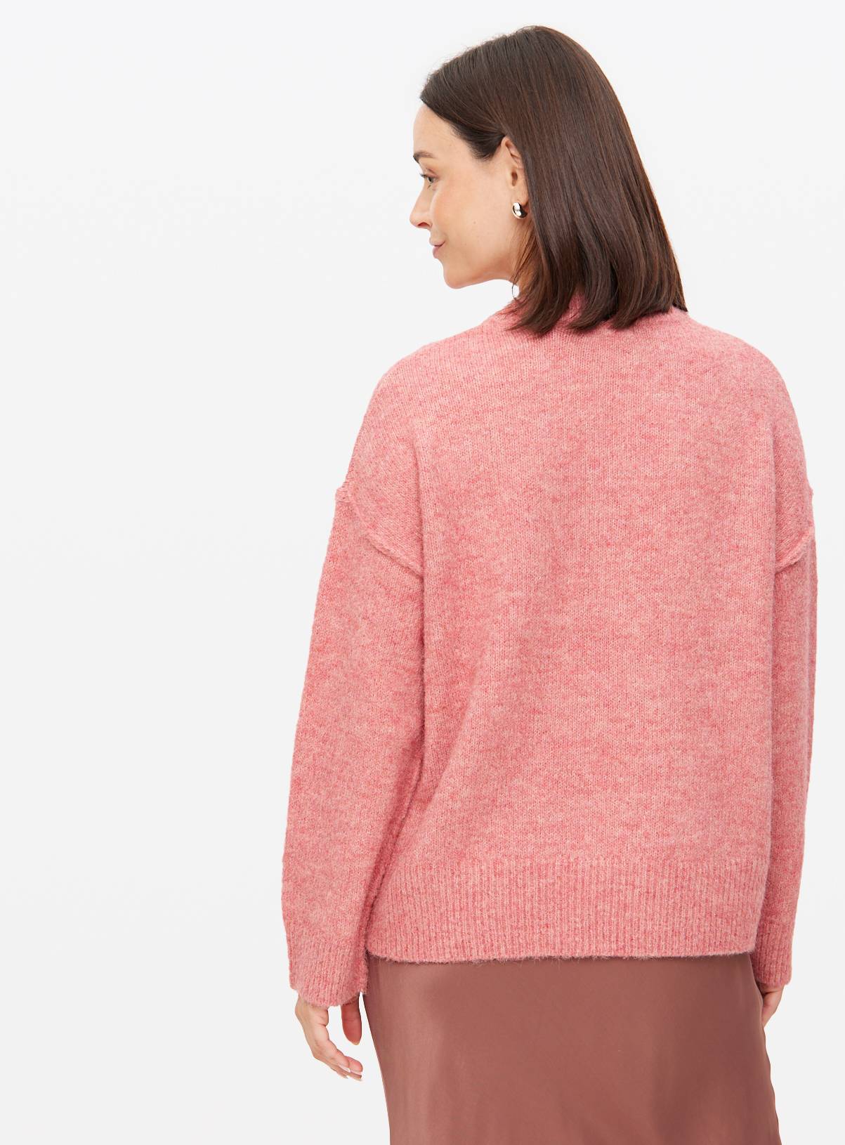 Pink Relaxed Crew Neck Jumper 24 - Image 4