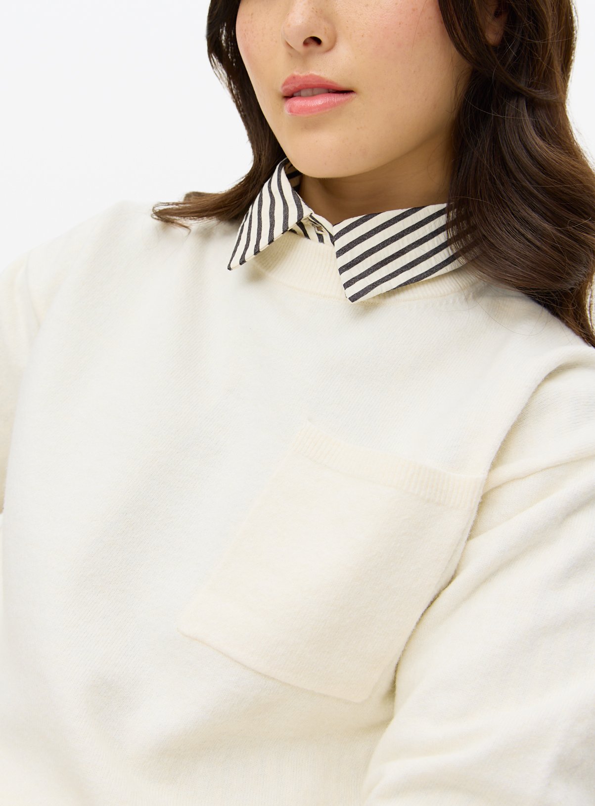 Cream Soft Touch Pocket Jumper  16 - Image 3 thumbnail