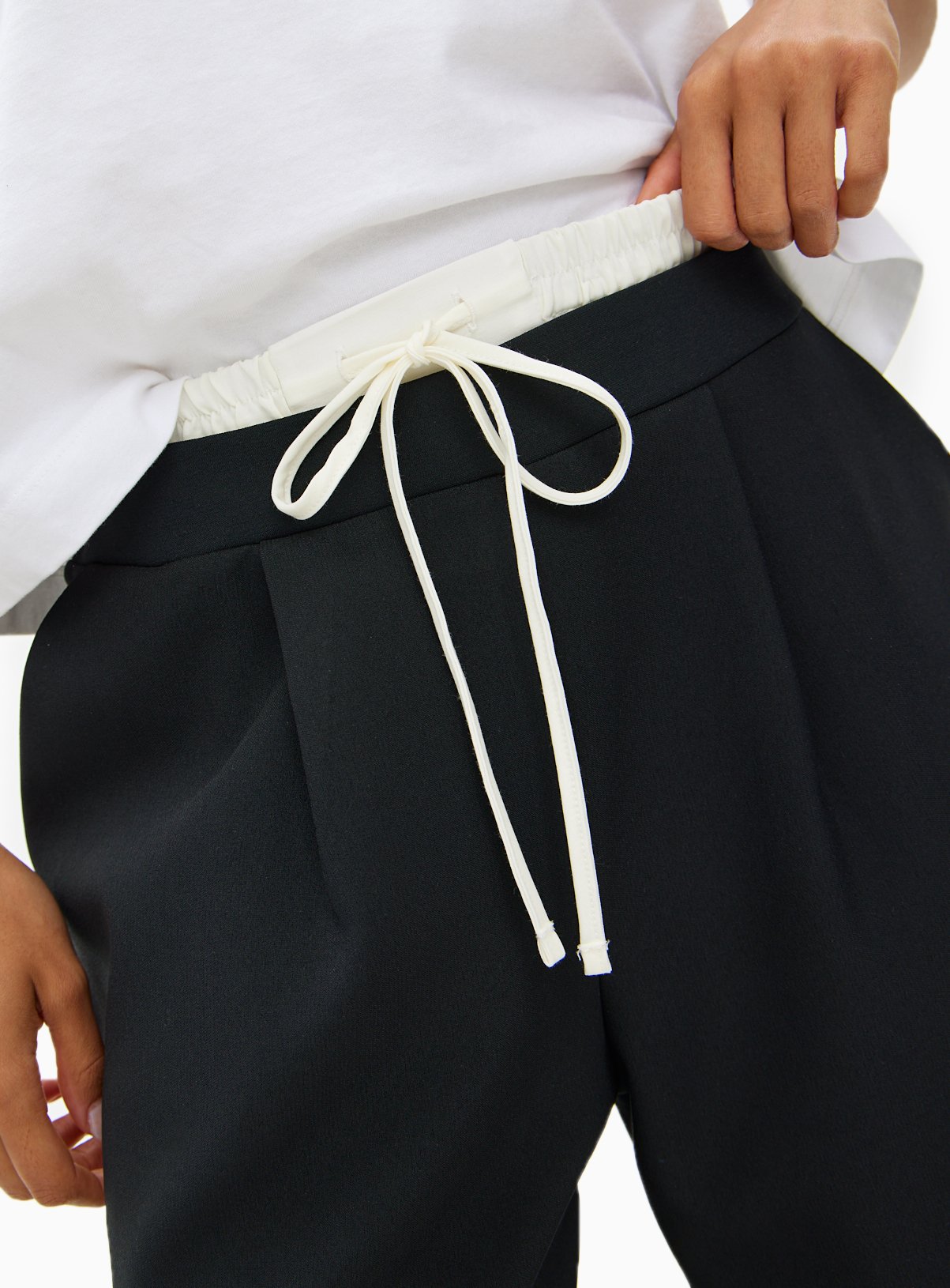Black Double Waistband Tailored Trousers 16R - Image 3 thumbnail