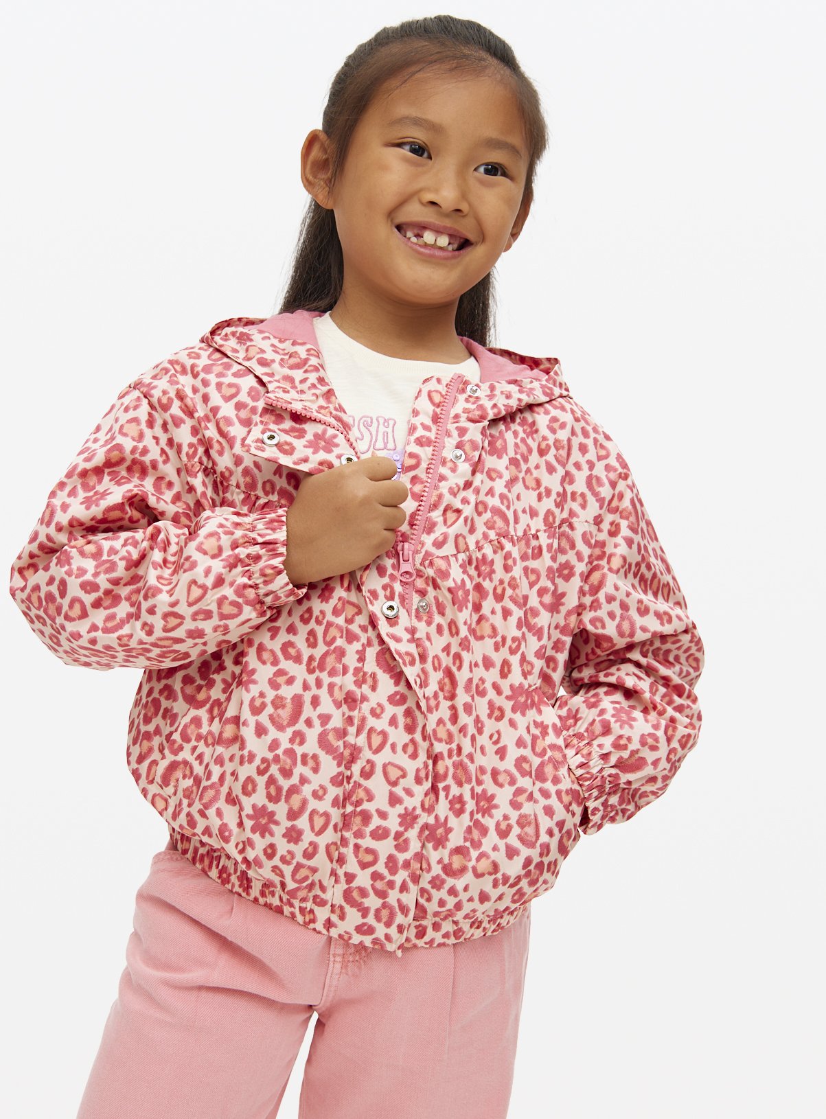 Pink Animal Print Rain Mac (11-12 Years) - Tu by Sainsbury's