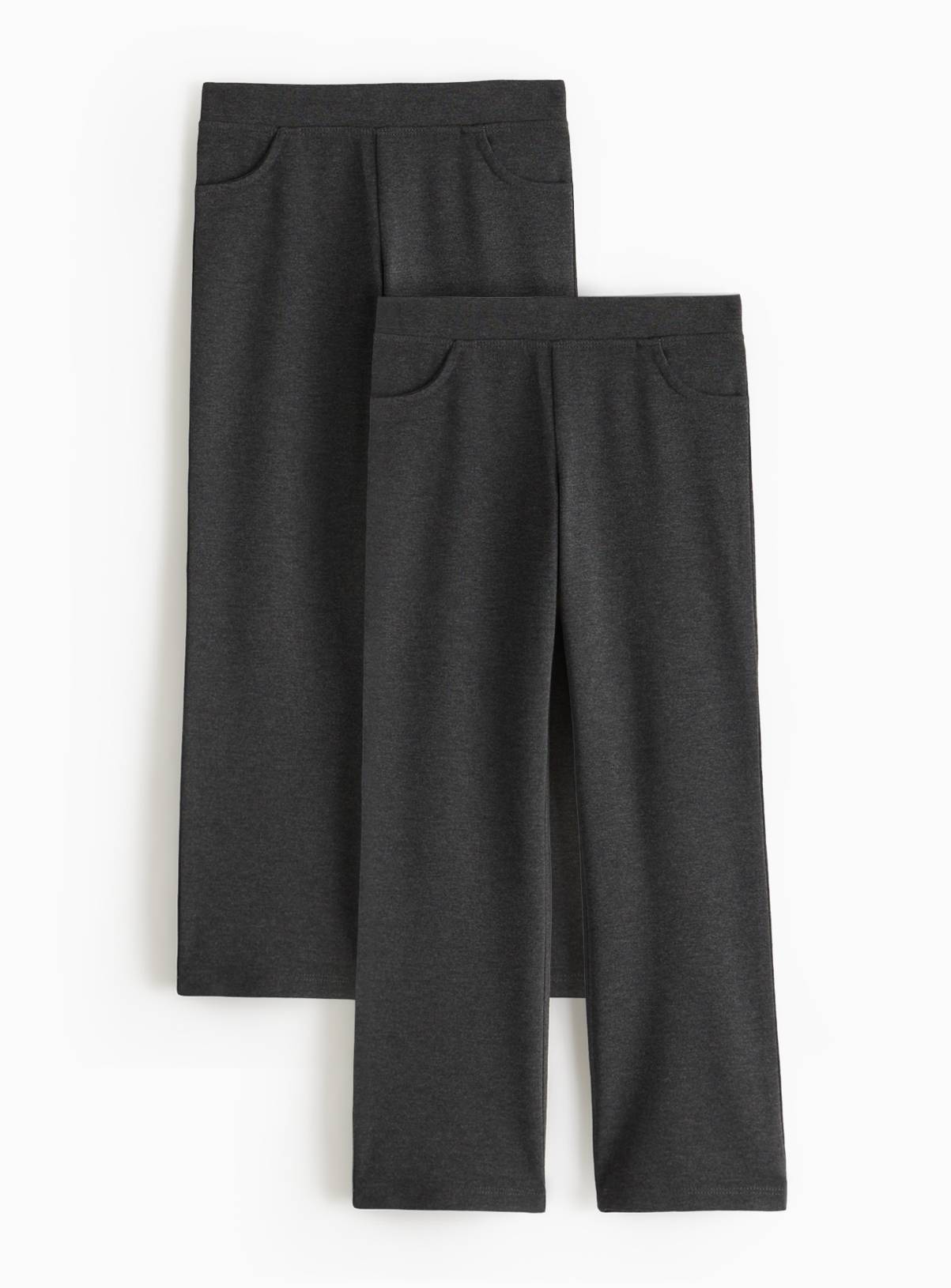 2 Pack Grey Jersey Trousers 6 years - Image 1