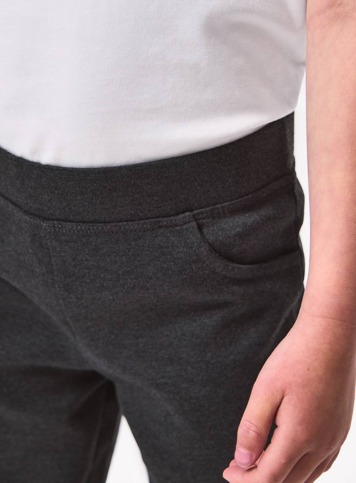 2 Pack Grey Jersey Trousers 6 years - Image 3