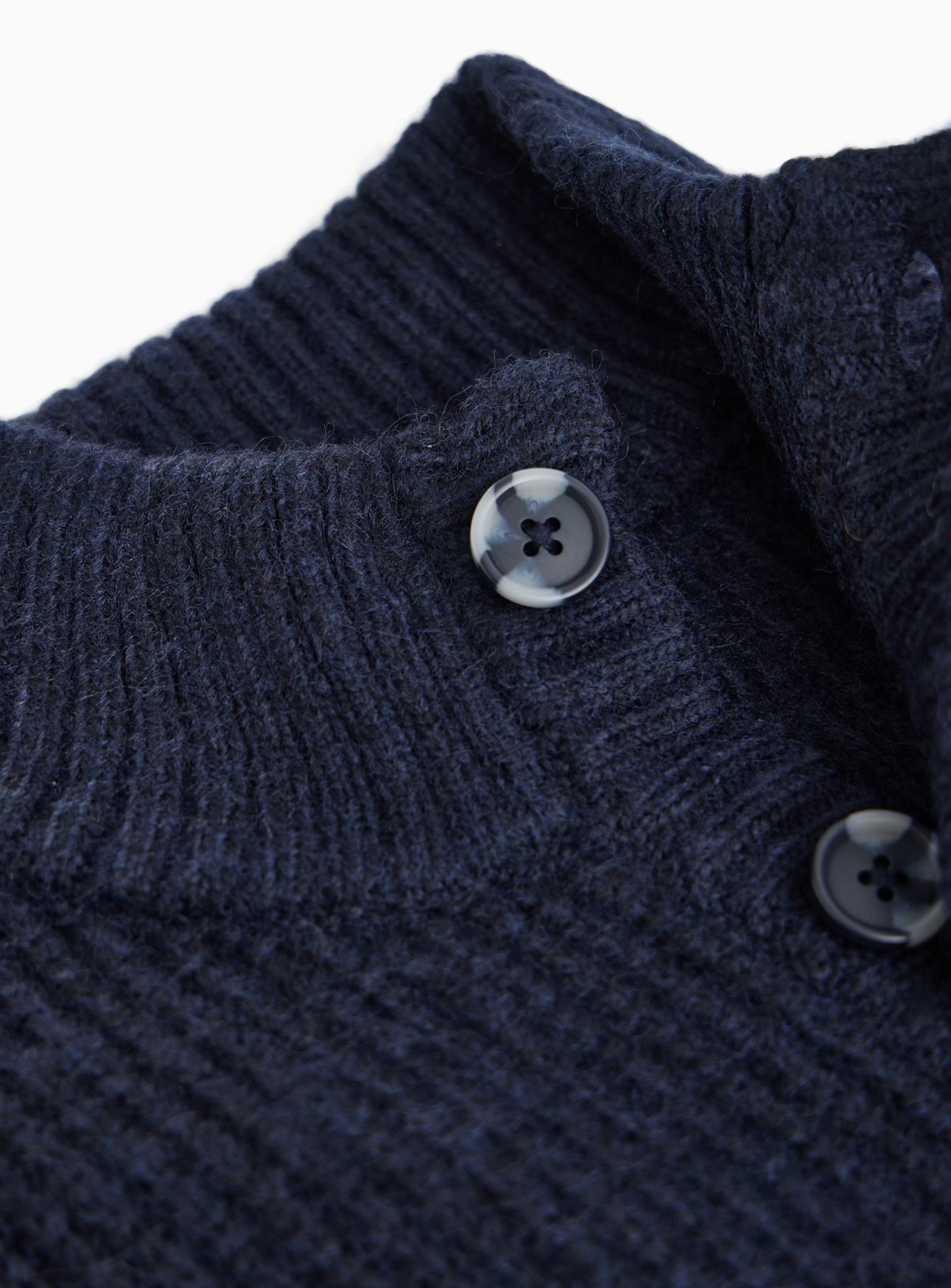 Navy Funnel Neck Knitted Jumper XXL - Image 4 thumbnail