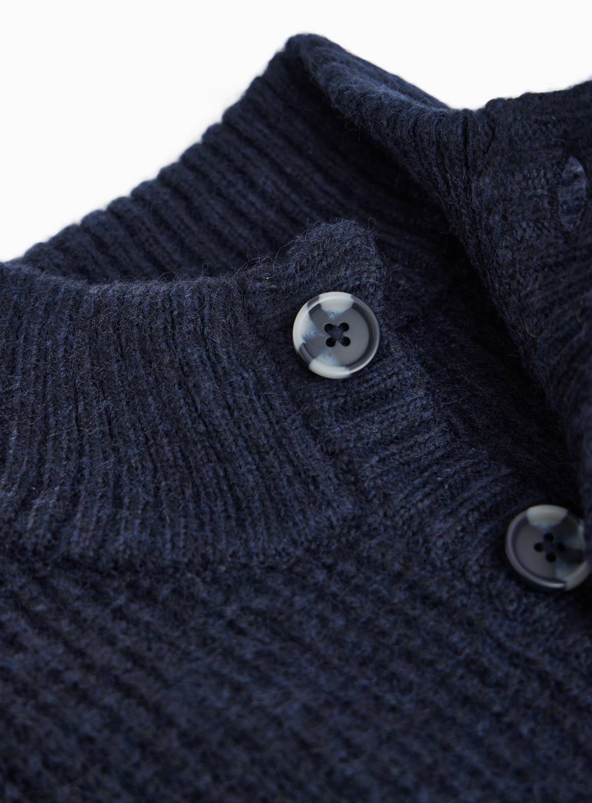 Navy Funnel Neck Knitted Jumper XXL - Image 4