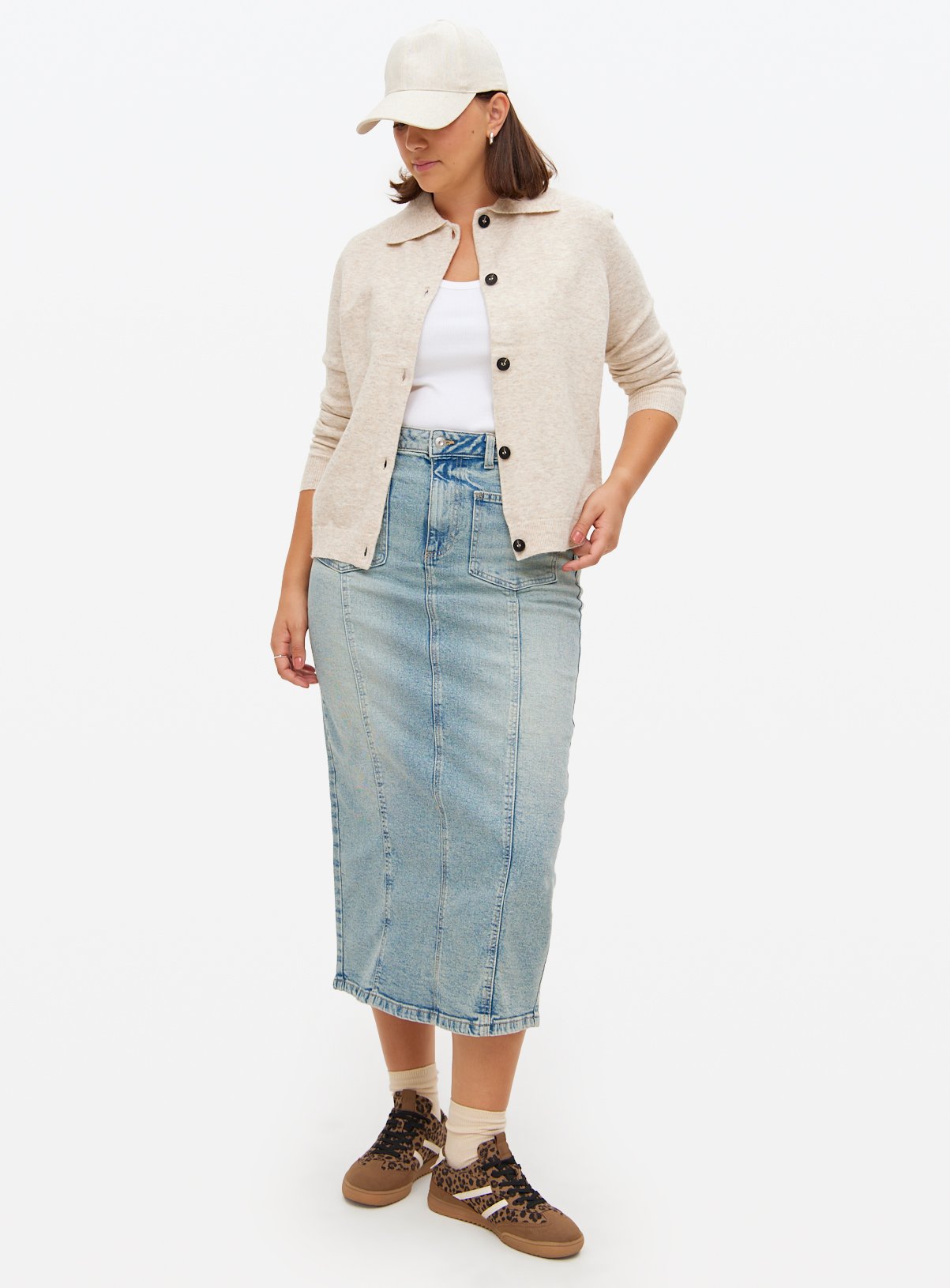 Oatmeal Cosy Collared Cardigan 14 - Image 2 thumbnail
