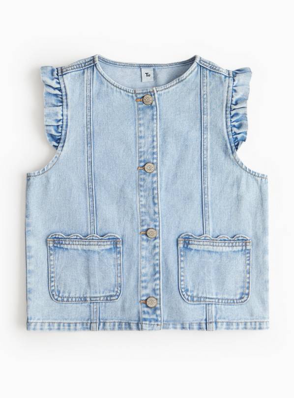 Light Washed Denim Waistcoat 5-6 years