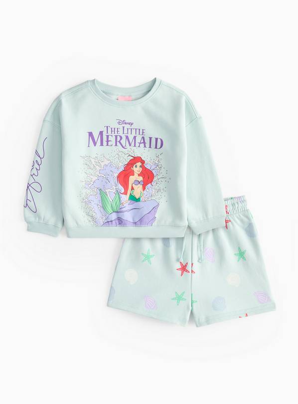 Disney Princess Ariel Sweatshirt & Shorts Co-ord 1-2 years