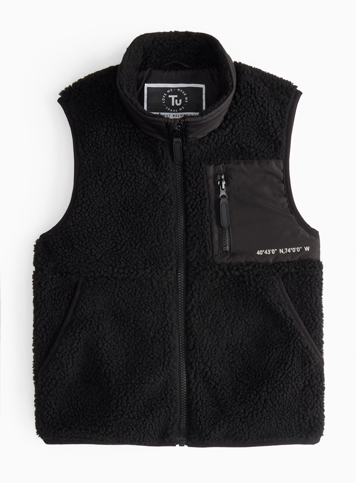 Black Black Borg Gilet (11-12 Years) - Tu by Sainsbury's
