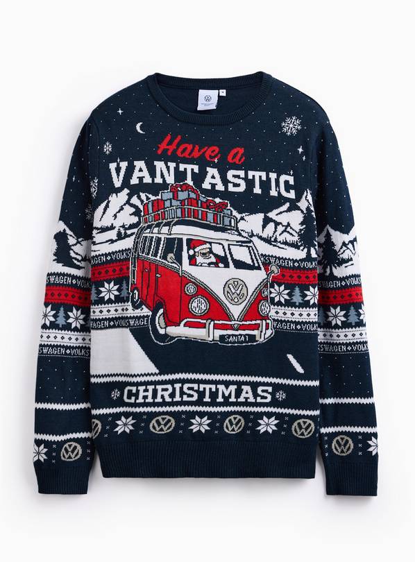 Volkswagen Camper Van Slogan Christmas Jumper  XXXL