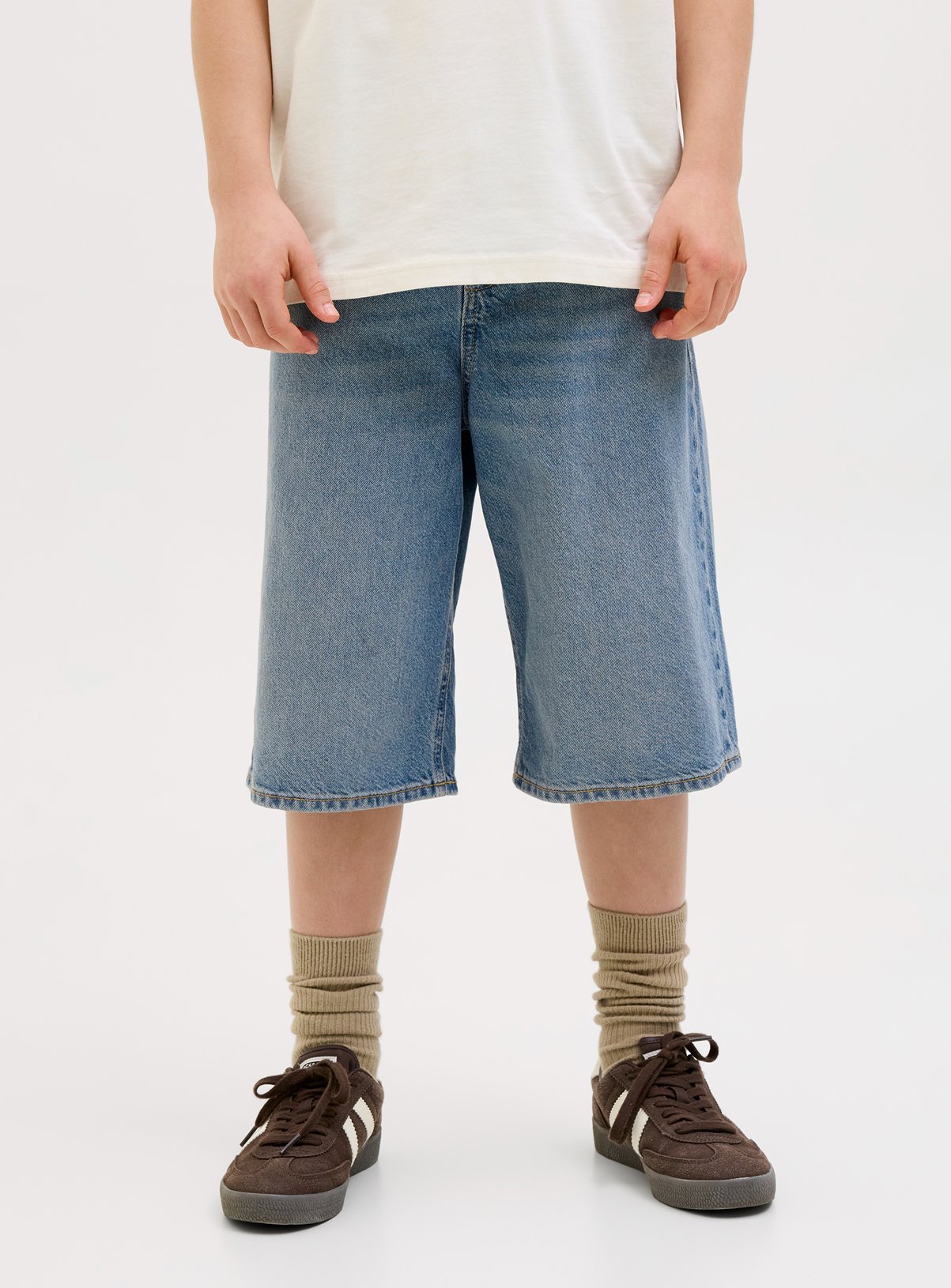 Blue Blue JACK & JONES JUNIOR Iron Original Shorts Junior (15 Years) - Jack and Jones Junior by Sainsbury's