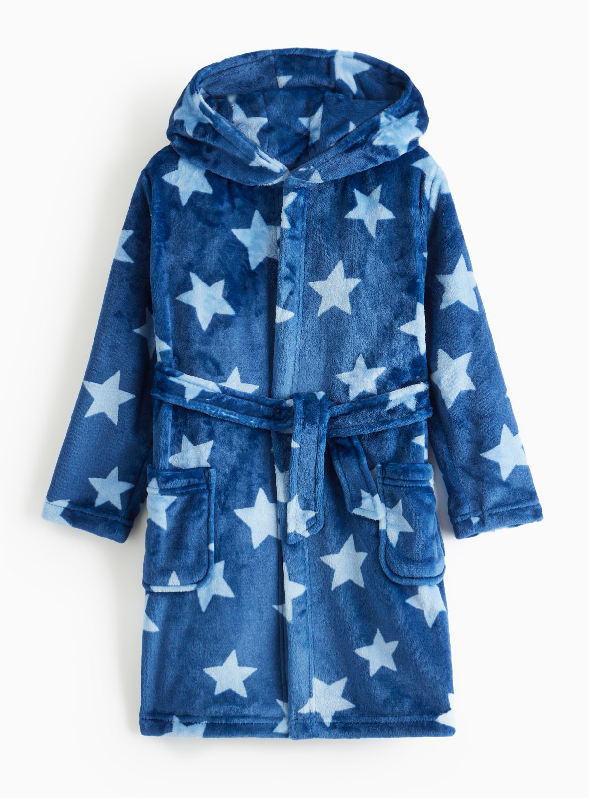 Blue Blue Star Fleece Dressing Gown (11-12 Years) - Tu by Sainsbury's