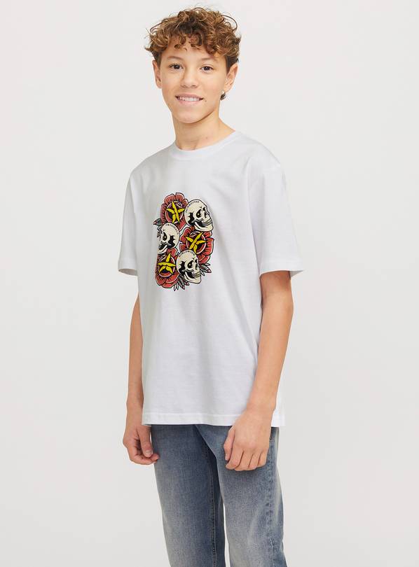 JACK & JONES JUNIOR Skull T-Shirt Junior 14 years