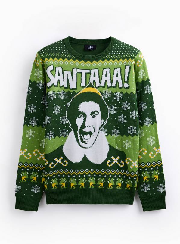 Elf Fairisle GreenChristmas Jumper  M