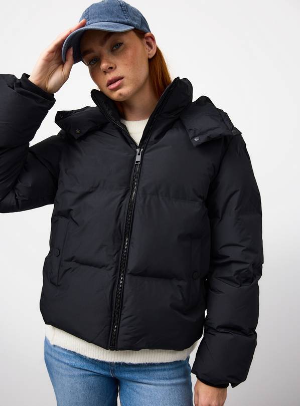 Black Short Padded Coat L