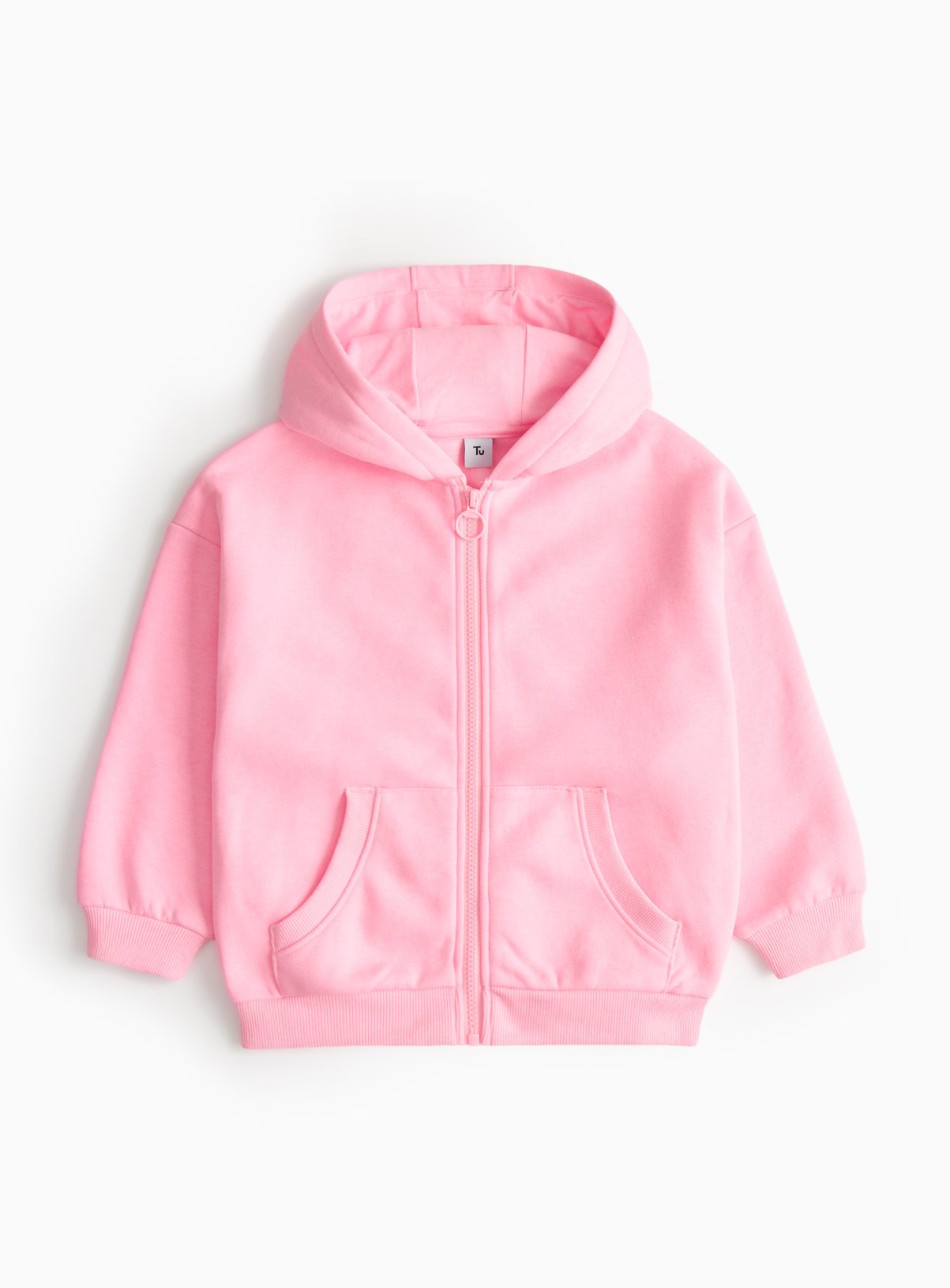 Pink Pink Zip Through Hoodie (10 Years) - Tu by Sainsbury's