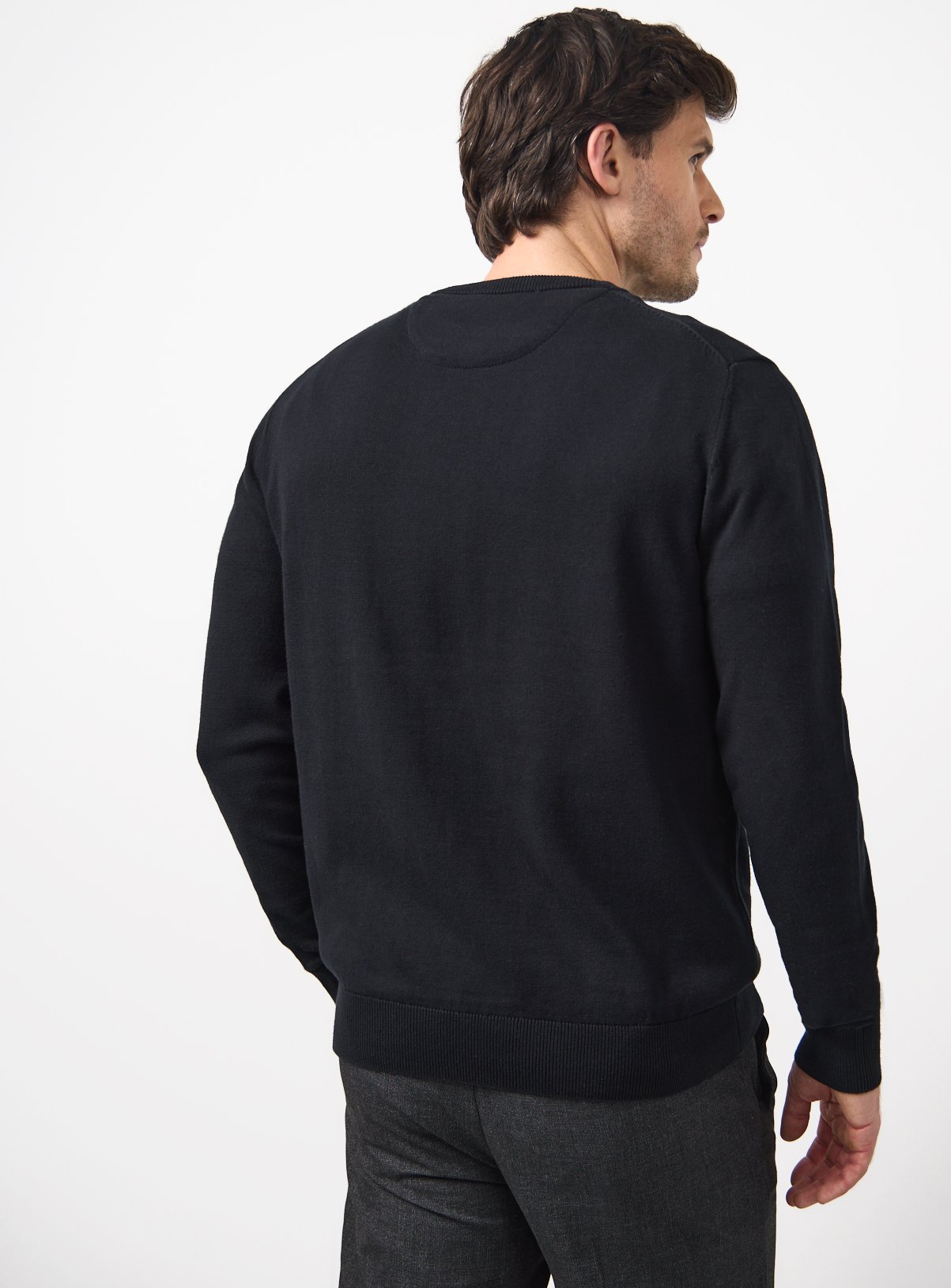 Black Core Crew Neck Jumper  XXXL - Image 5 thumbnail
