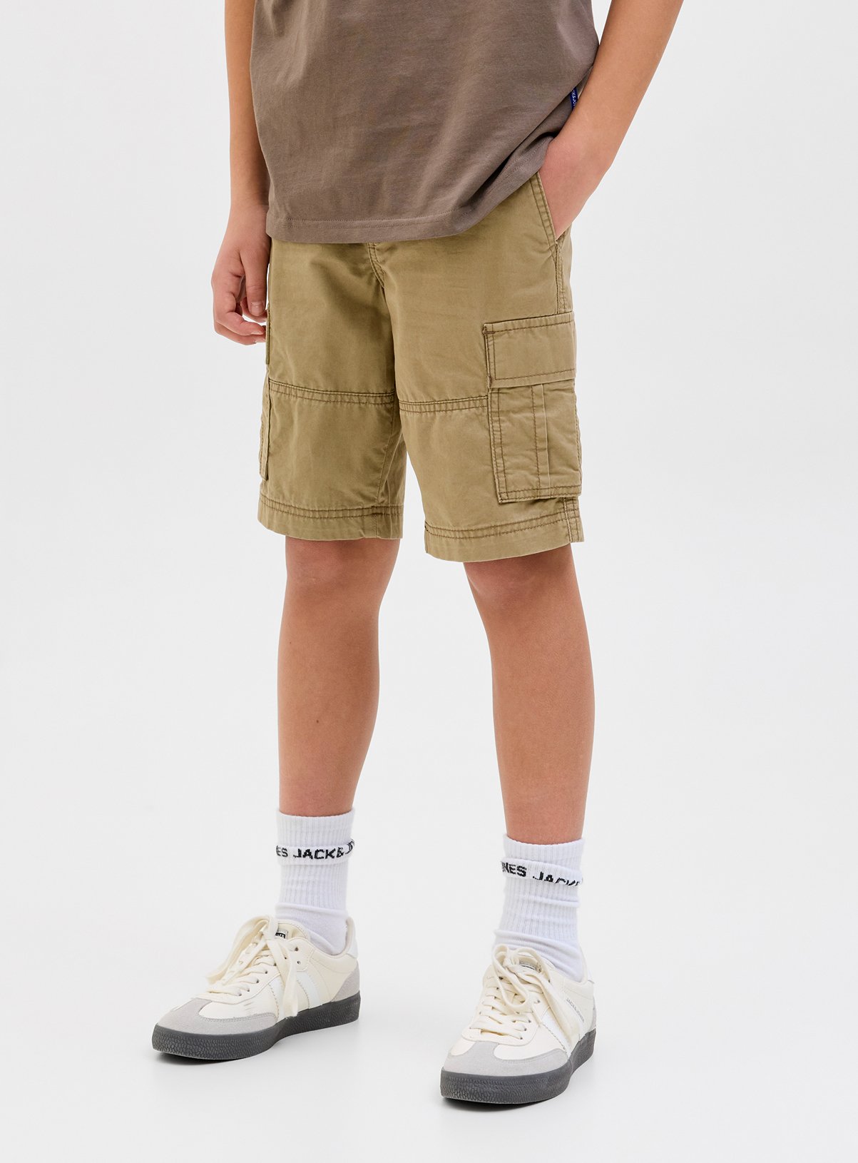Tan Tan JACK & JONES JUNIOR Mateo Cargo Short Junior (10 Years) - Jack and Jones Junior by Sainsbury's