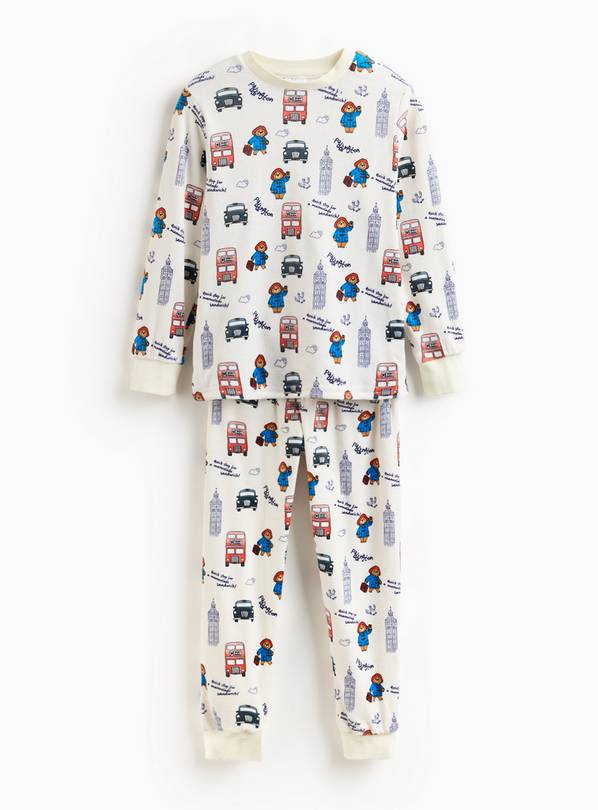 Paddington Character Printed Cream Slinky Fleece Pyjamas 1-2 years