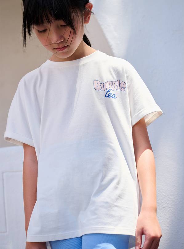 Bubble Tea Printed T-Shirt & Cycling Shorts  6 years