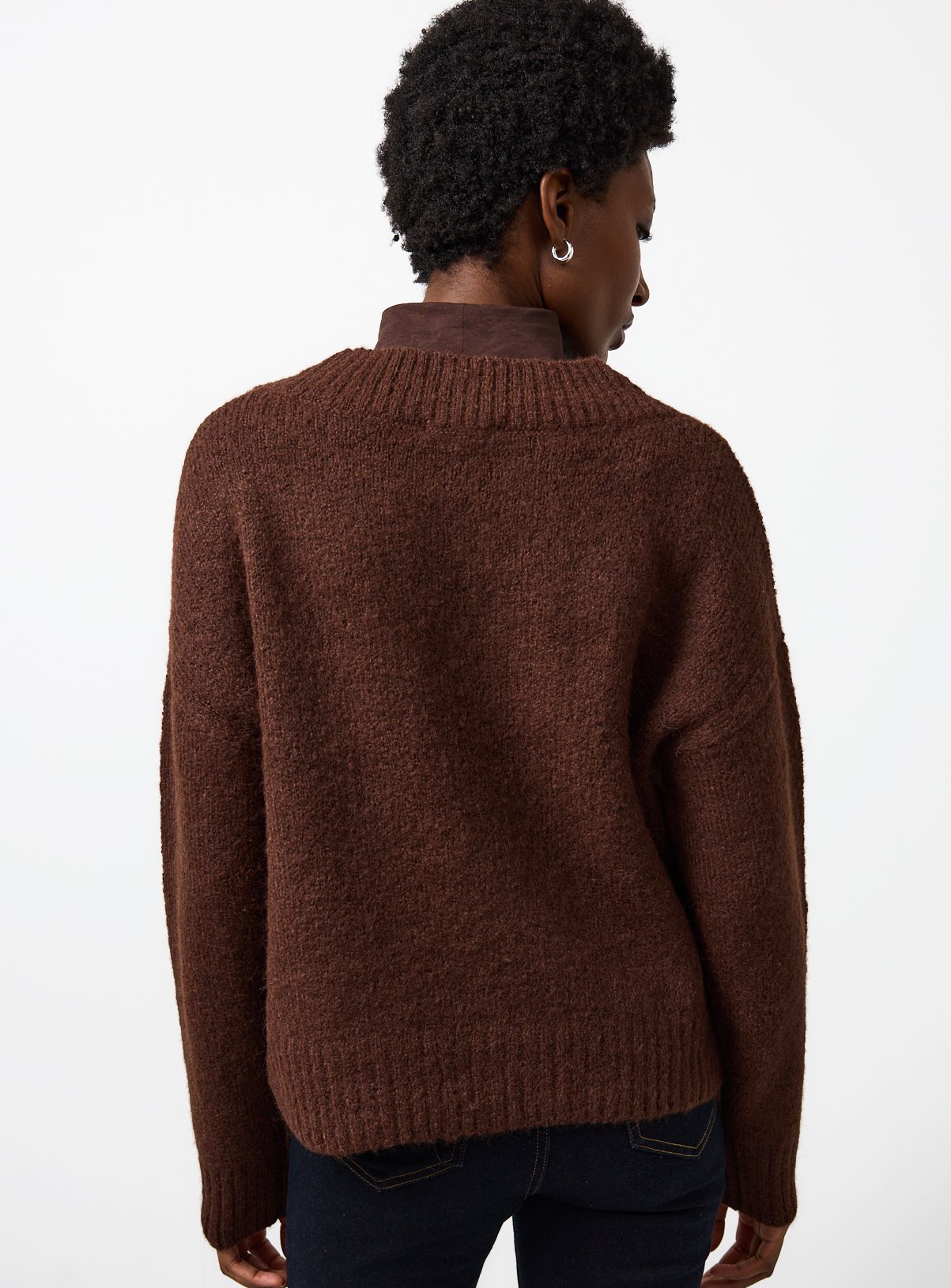 Brown Cropped Knitted Cardigan 16 - Image 4 thumbnail