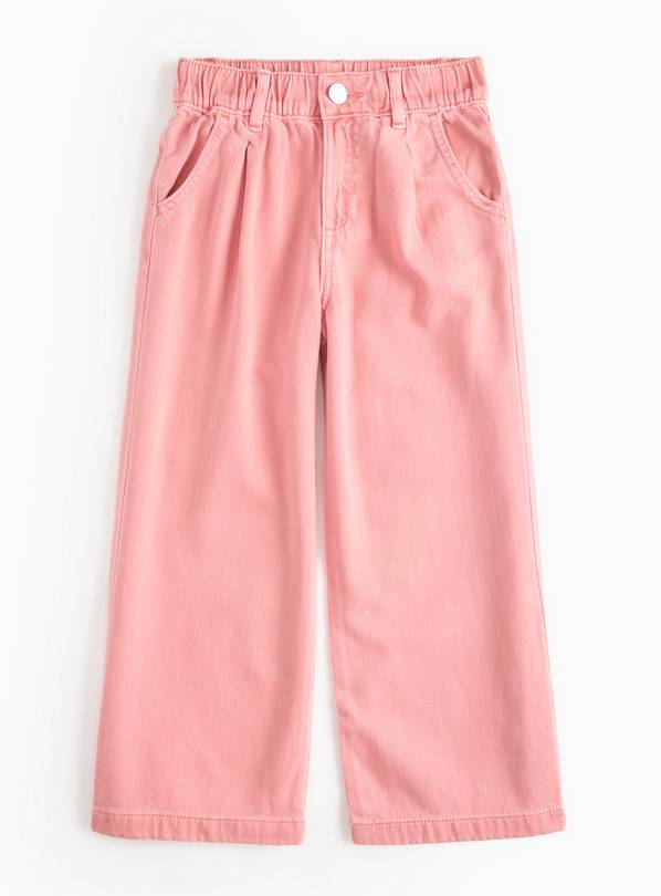 Pink Denim Wide Leg Jeans 7 years