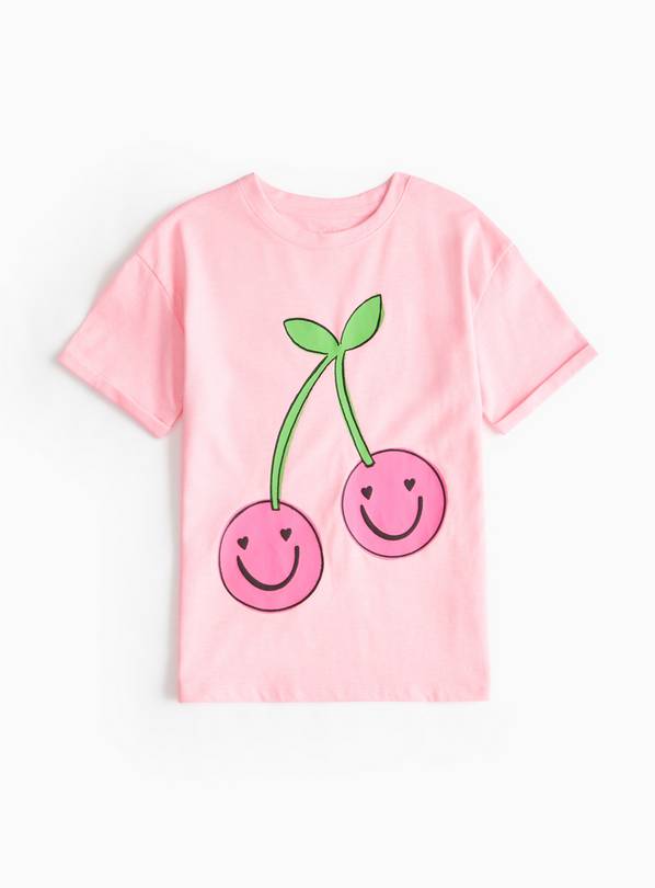 Pink Cherry Printed T-Shirt 5 years