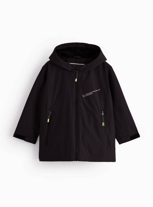 Black Fleece Lined Mac 9-10 years