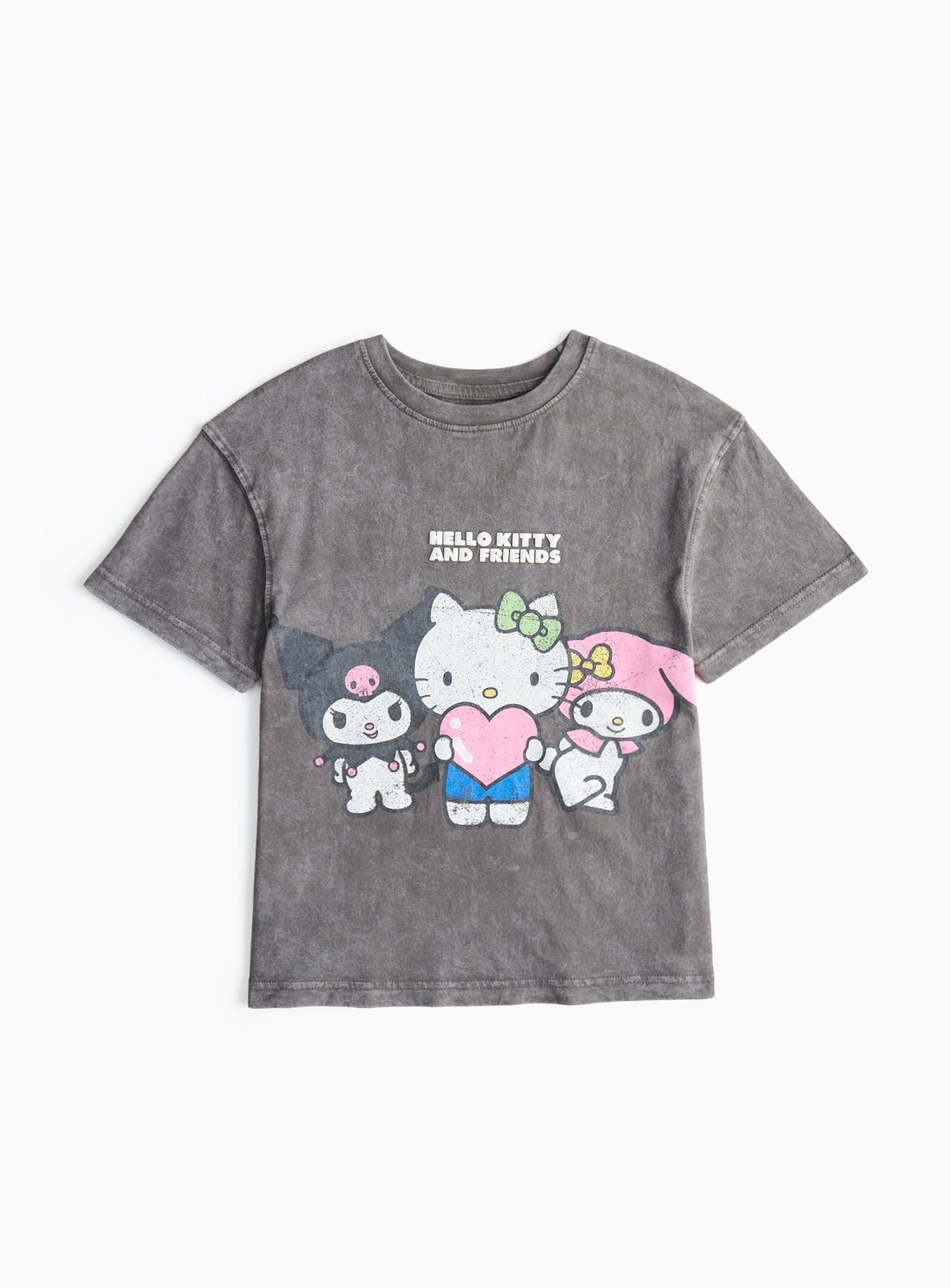 Charcoal Charcoal Hello Kitty Graphic Print T-Shirt (7 Years) - Hello Kitty by Sainsbury's