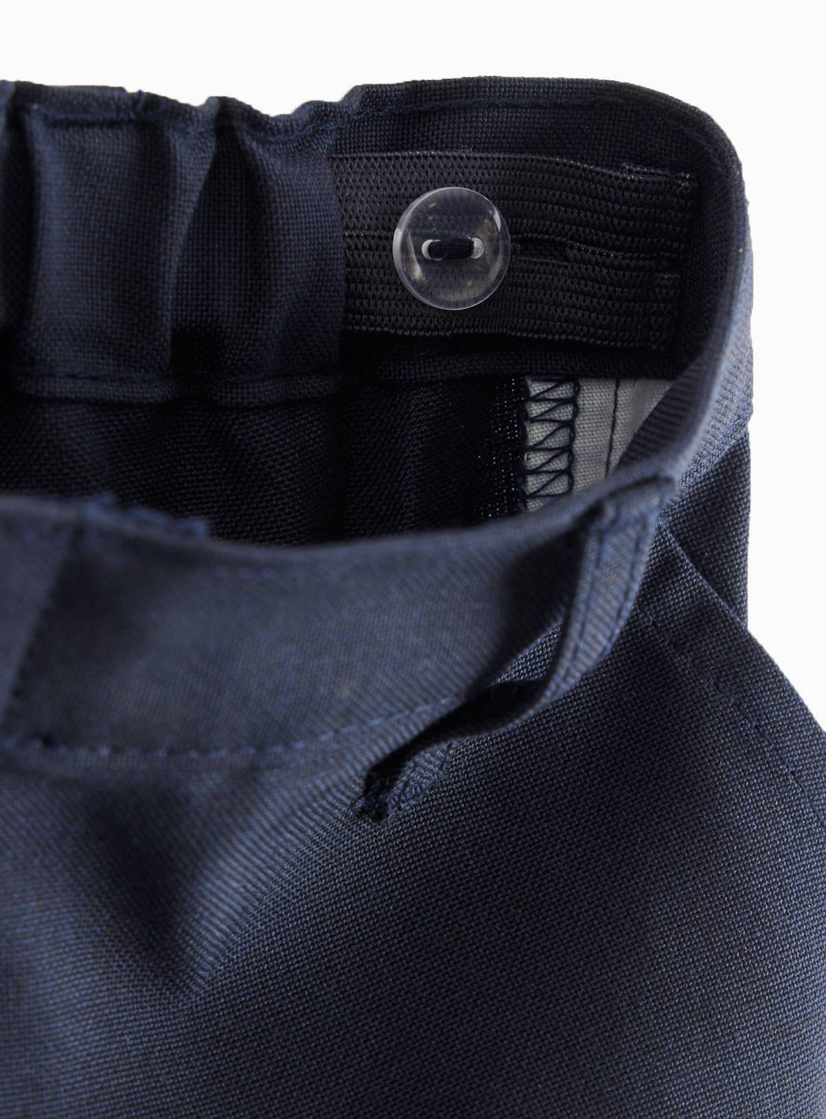 2 Pack 'Dress with Ease' Navy Trousers with Reinforced Knees & Extendable Hems 10 years - Image 3