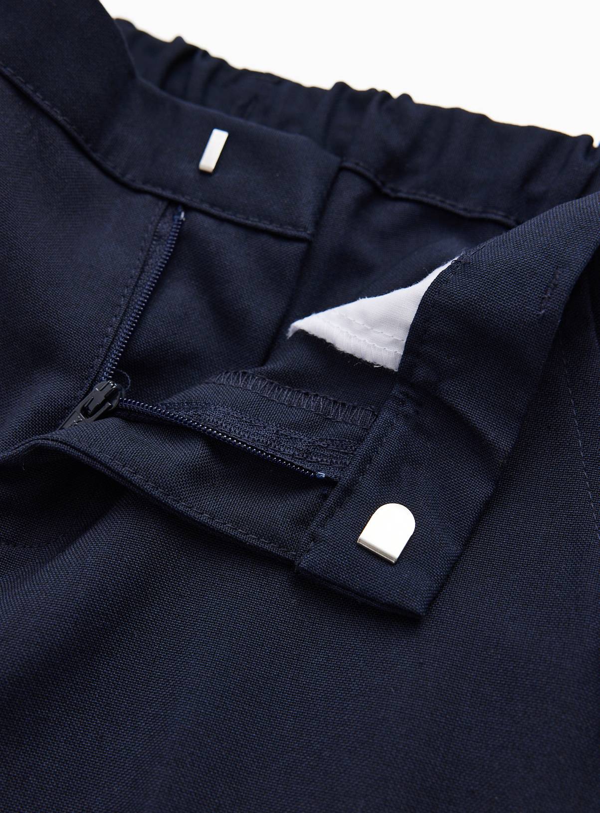 2 Pack Navy Trousers with Reinforced Knees & Extendable Hems Generous Fit 15 years - Image 2