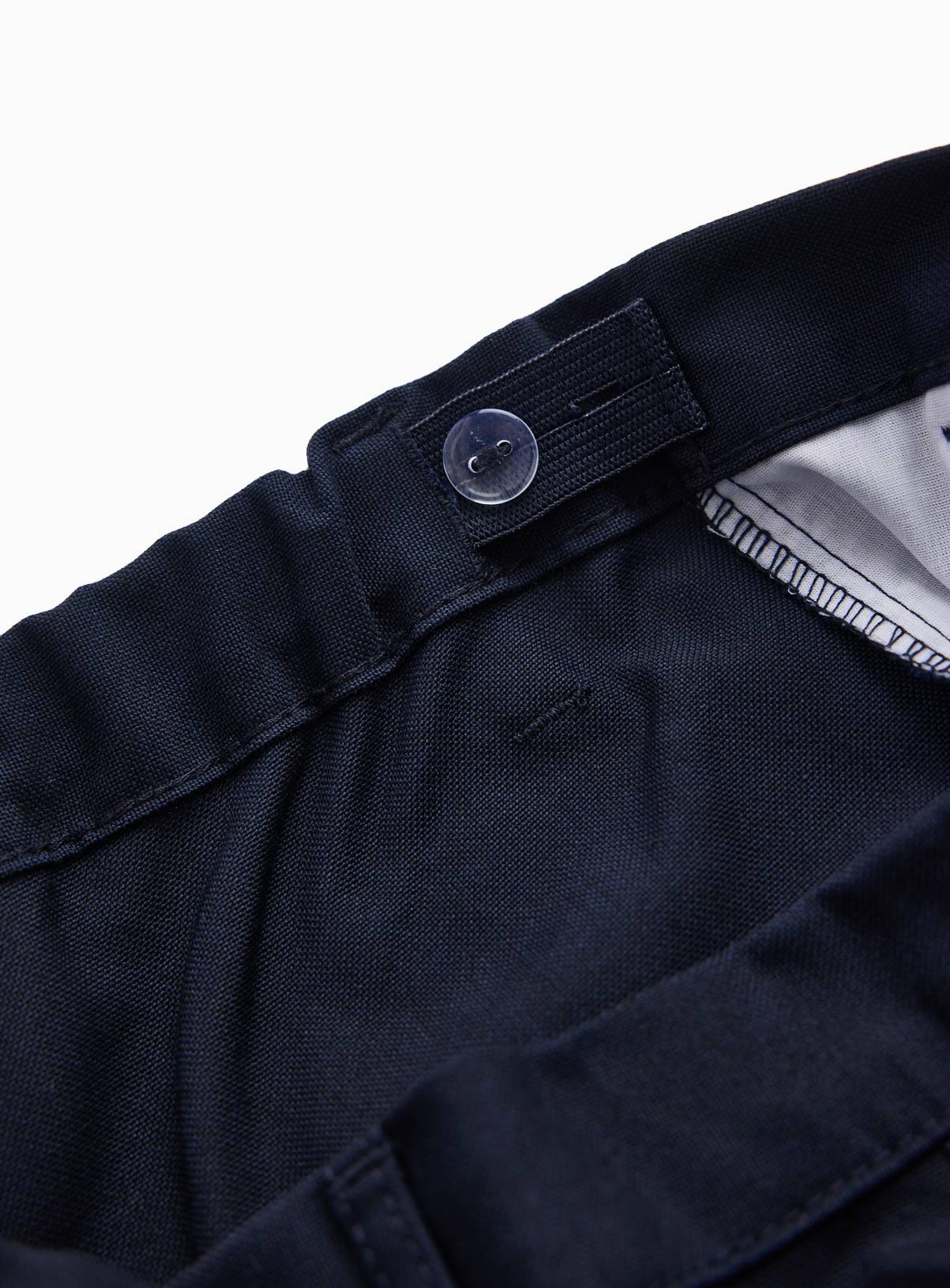 2 Pack Navy Trousers with Reinforced Knees & Extendable Hems Generous Fit 15 years - Image 3