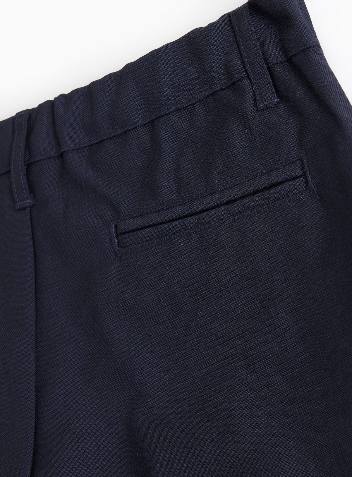 2 Pack Navy Trousers with Reinforced Knees & Extendable Hems Generous Fit 15 years - Image 4 thumbnail