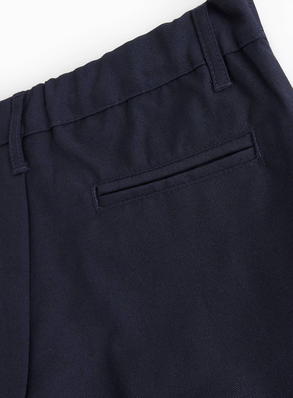 2 Pack Navy Trousers with Reinforced Knees & Extendable Hems Generous Fit 15 years - Image 4