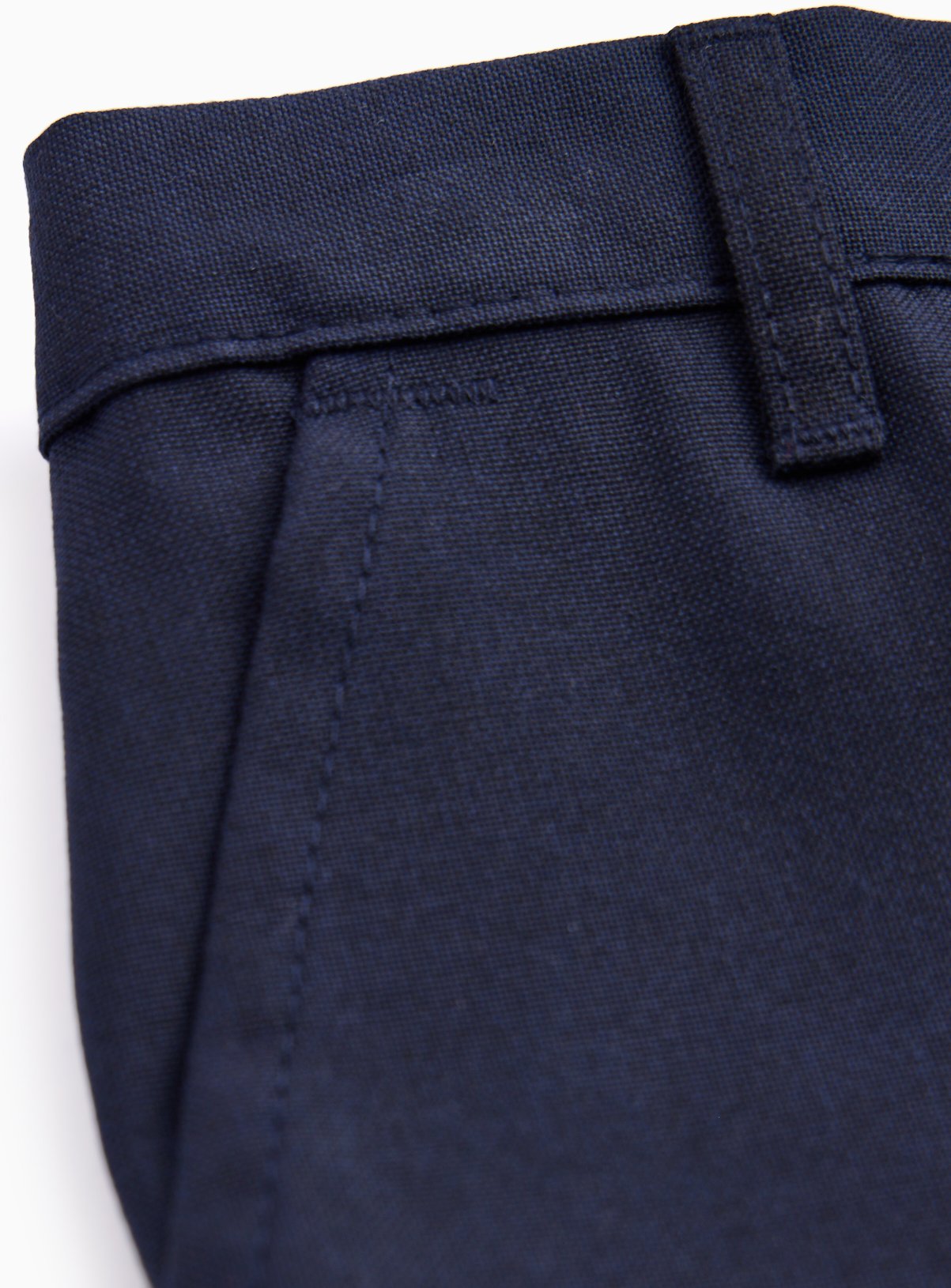 2 Pack Navy Slim Fit Woven Trousers with Reinforced Knees & Extendable Hem 8 years - Image 2 thumbnail