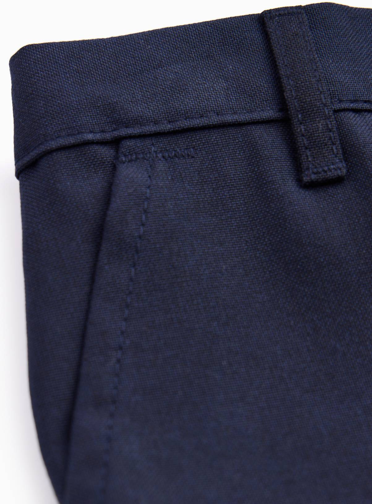 2 Pack Navy Slim Fit Woven Trousers with Reinforced Knees & Extendable Hem 8 years - Image 2