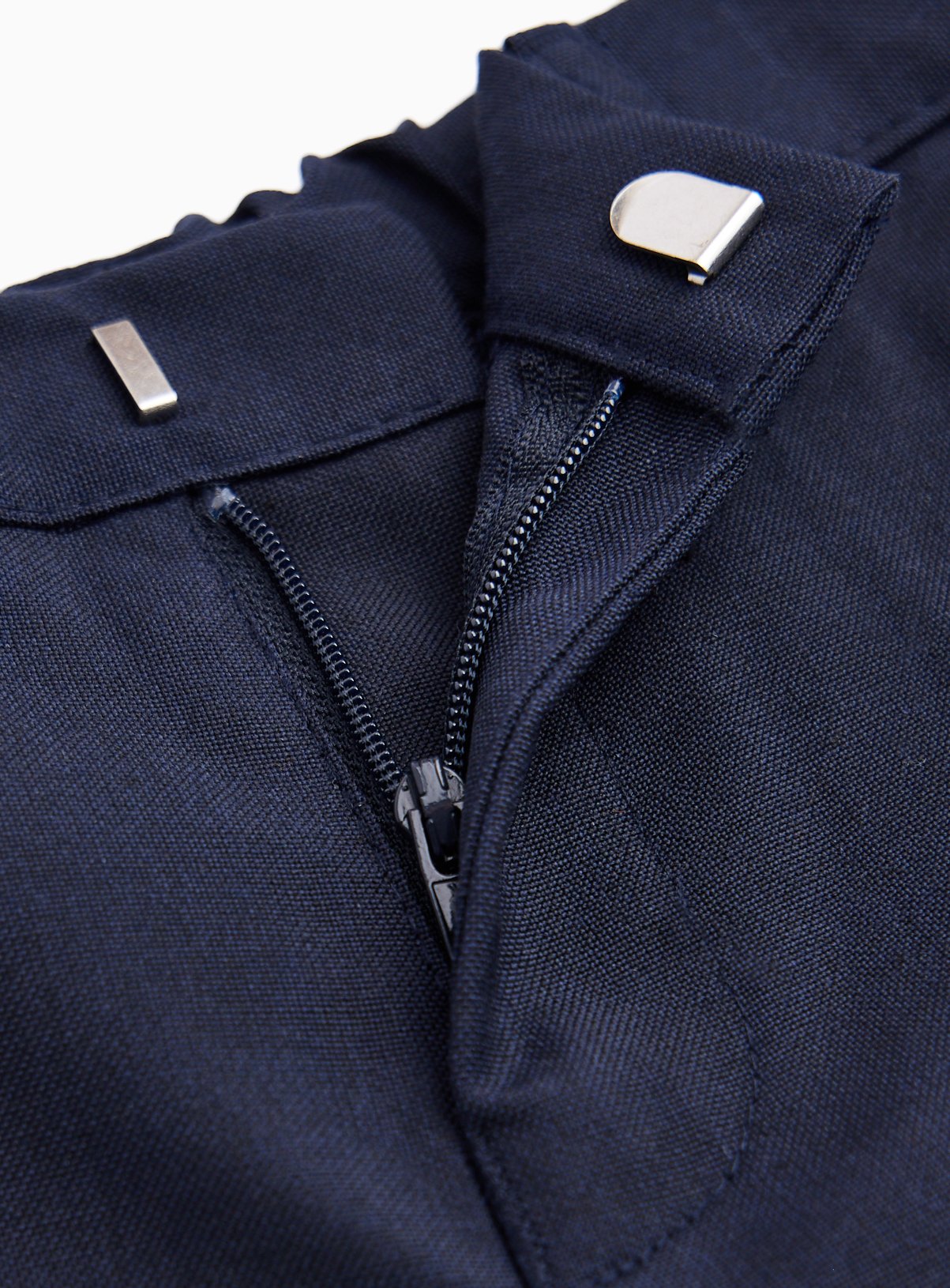 2 Pack Navy Slim Fit Woven Trousers with Reinforced Knees & Extendable Hem 8 years - Image 3 thumbnail