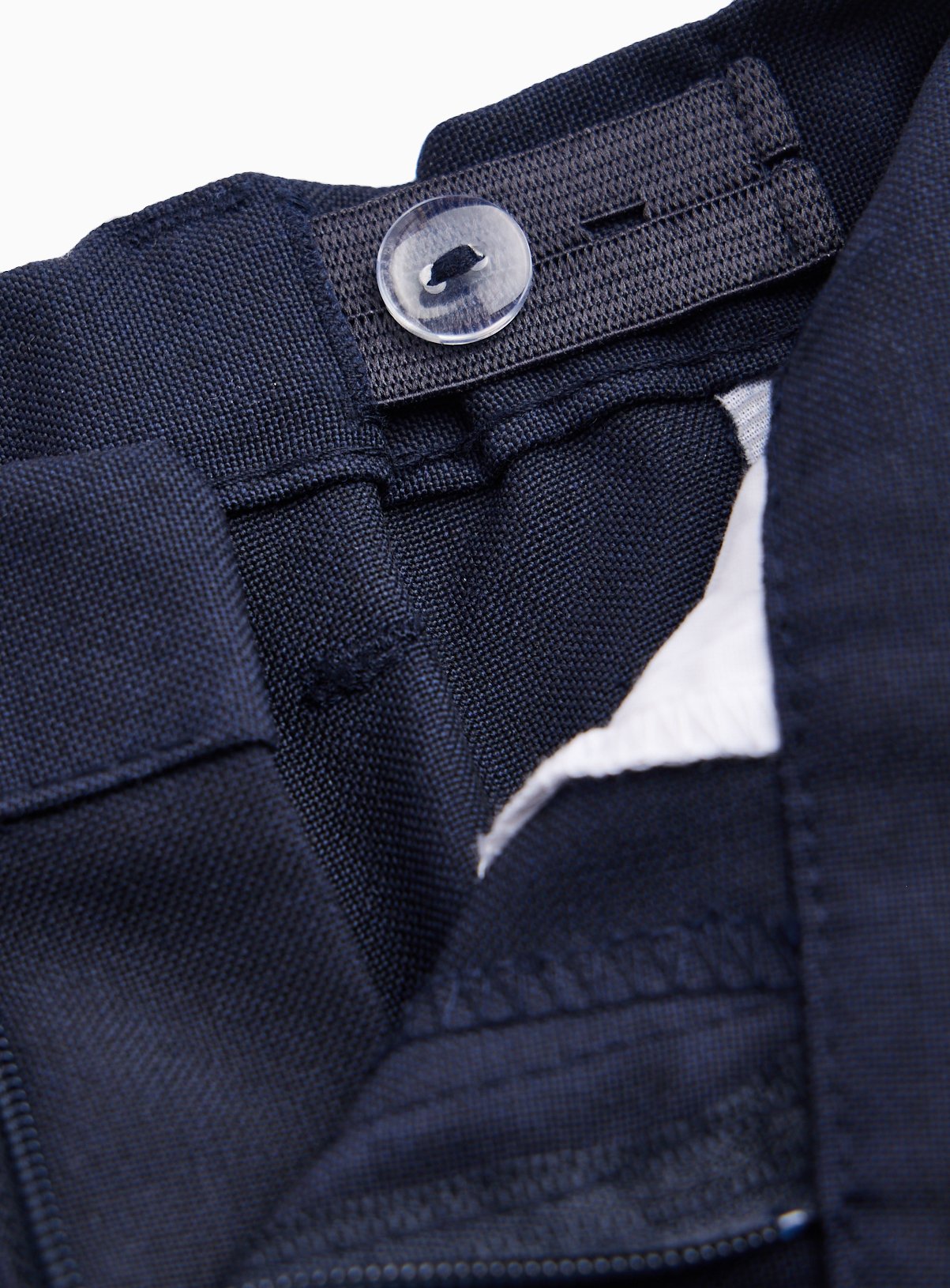 2 Pack Navy Slim Fit Woven Trousers with Reinforced Knees & Extendable Hem 8 years - Image 4 thumbnail