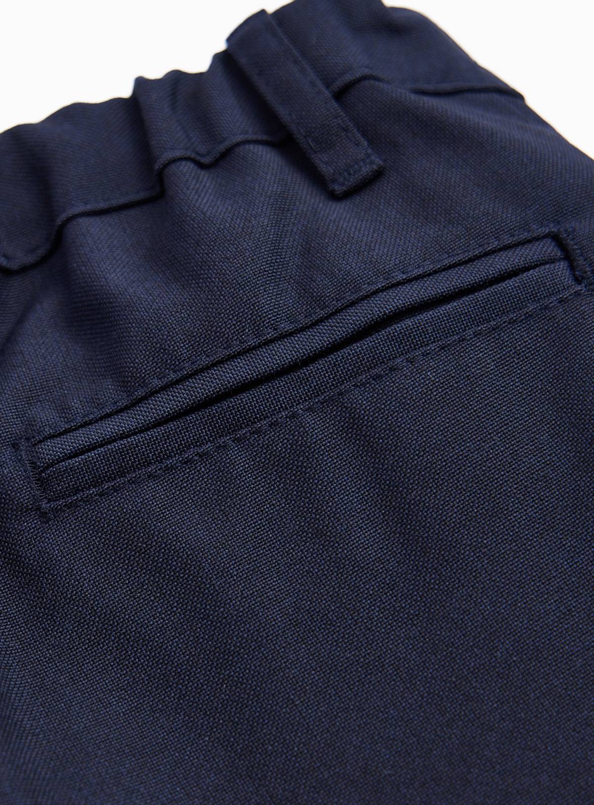 2 Pack Navy Slim Fit Woven Trousers with Reinforced Knees & Extendable Hem 8 years - Image 5