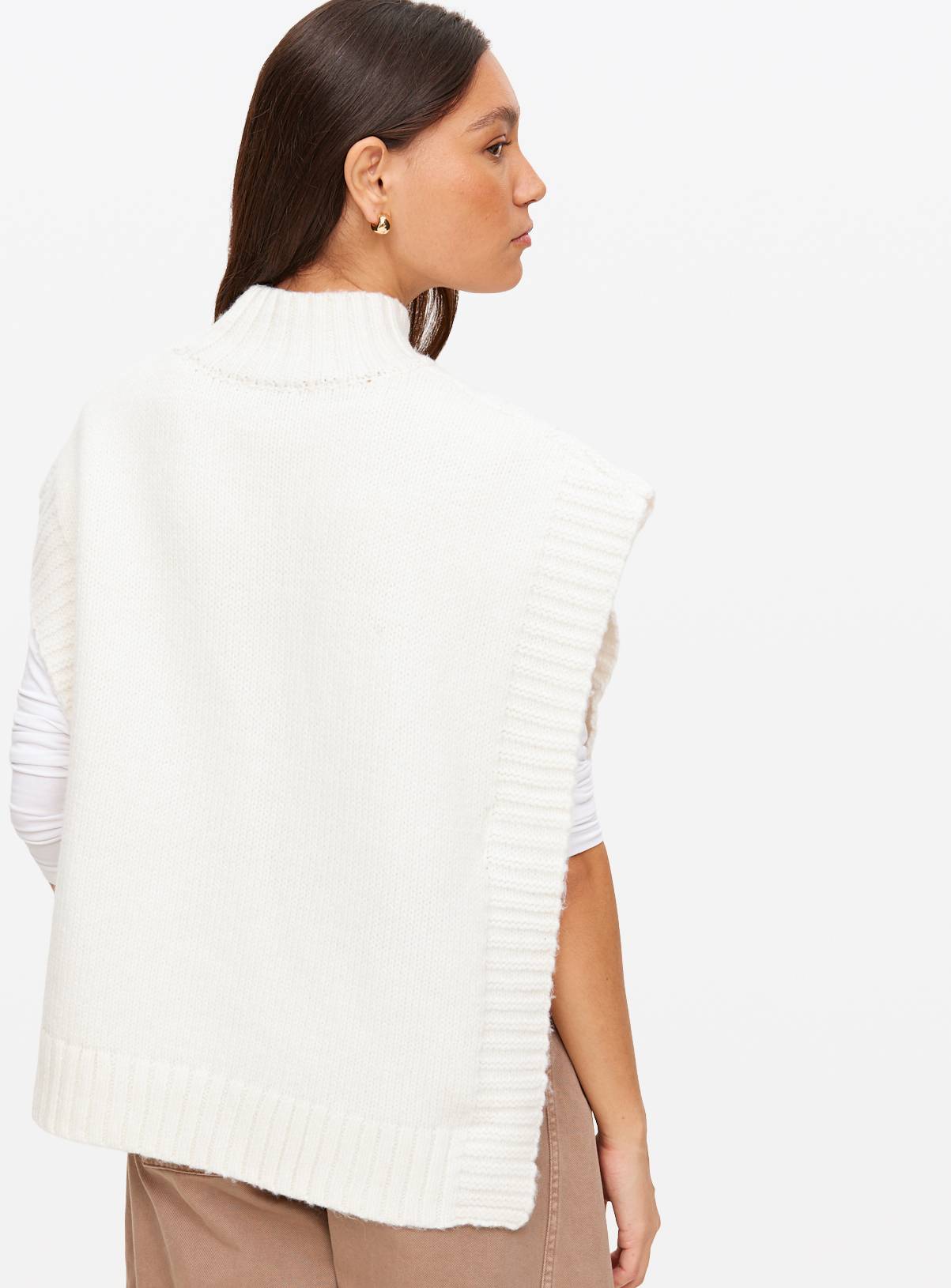Cream Cable Knit Tabbard XL - Image 4