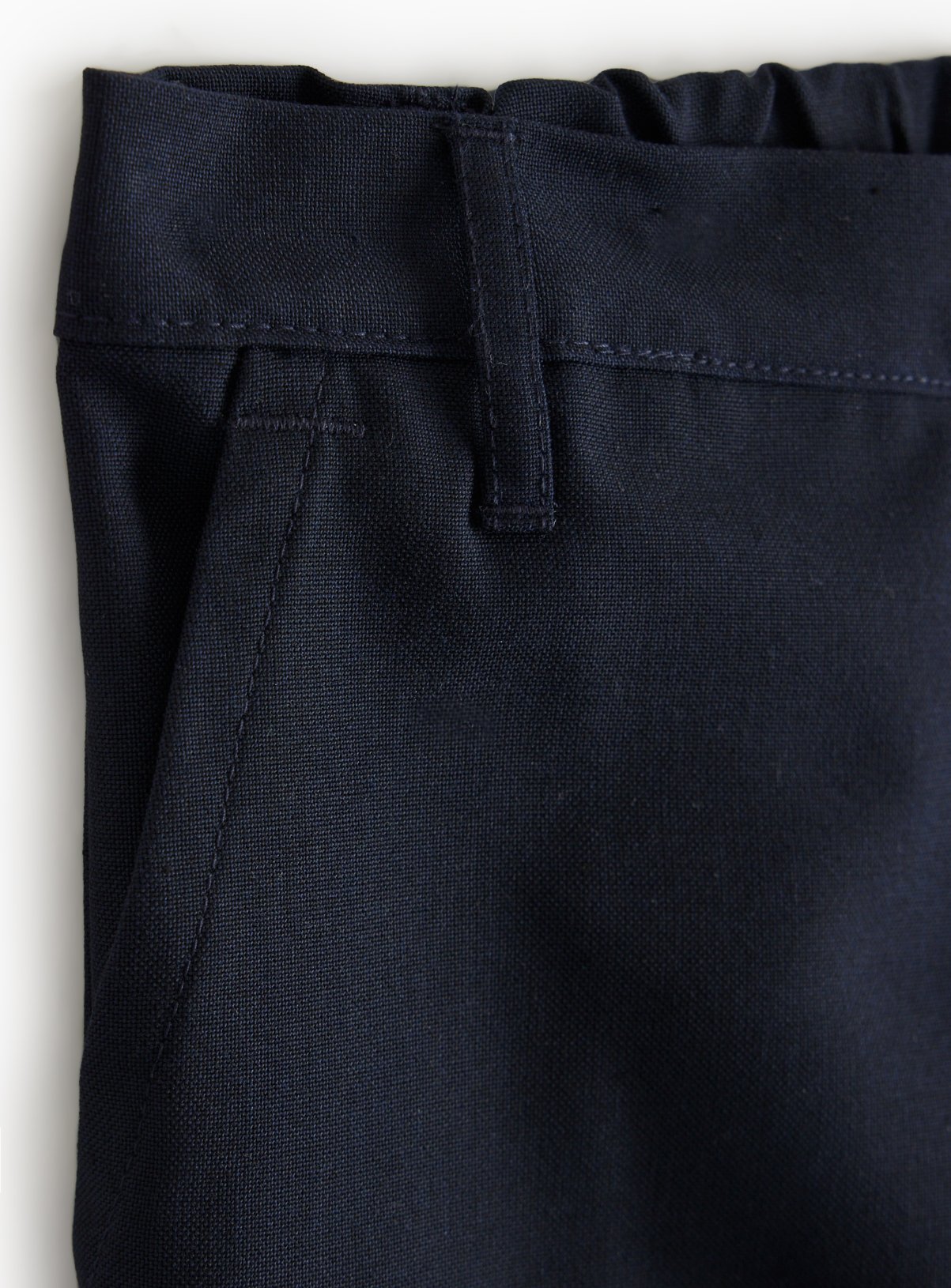 4 Pack Navy Slim Fit Woven Trousers with Reinforced Knees & Extendable Hem 5 years - Image 2 thumbnail