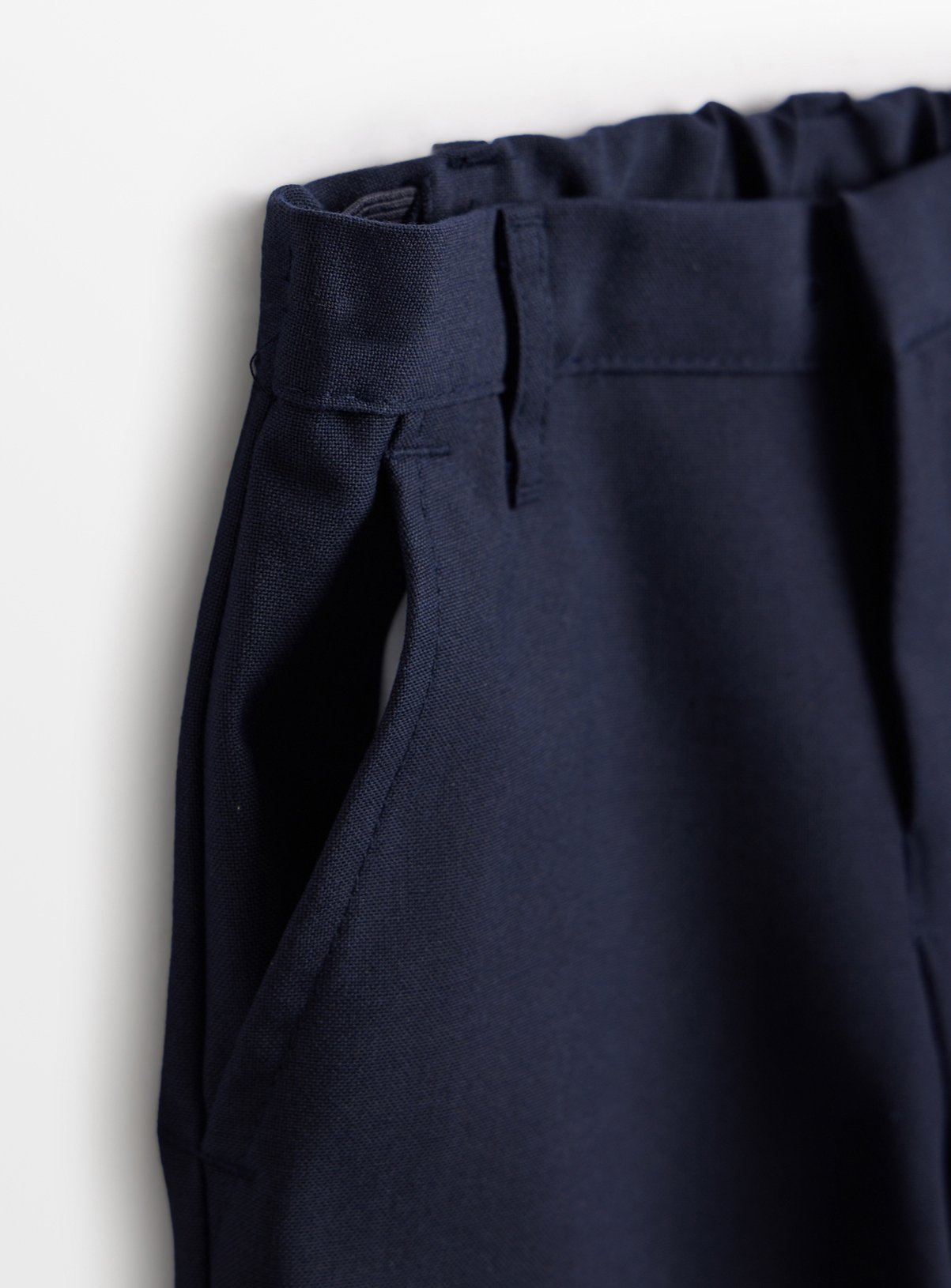 2 Pack Navy Woven Trousers with Reinforced Knees & Extendable Hem 6 years - Image 2 thumbnail