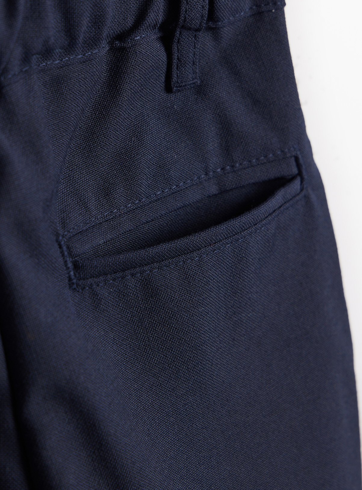 2 Pack Navy Woven Trousers with Reinforced Knees & Extendable Hem 6 years - Image 4 thumbnail